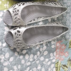 Crocs glitter jelly sandals